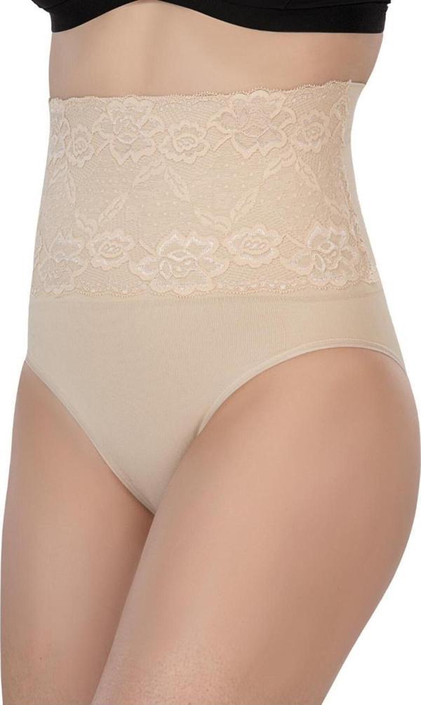 Emay Ten Mı 2090 Önü Dantelli Yüksek Bel Slip Korse - Image 1