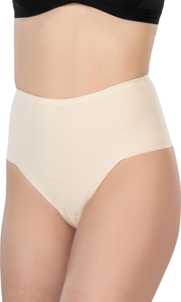 Bitebilir Ten Mı 2806 Lazer Kesim Yüksek Bel Iz Yapmaz String - Image 1