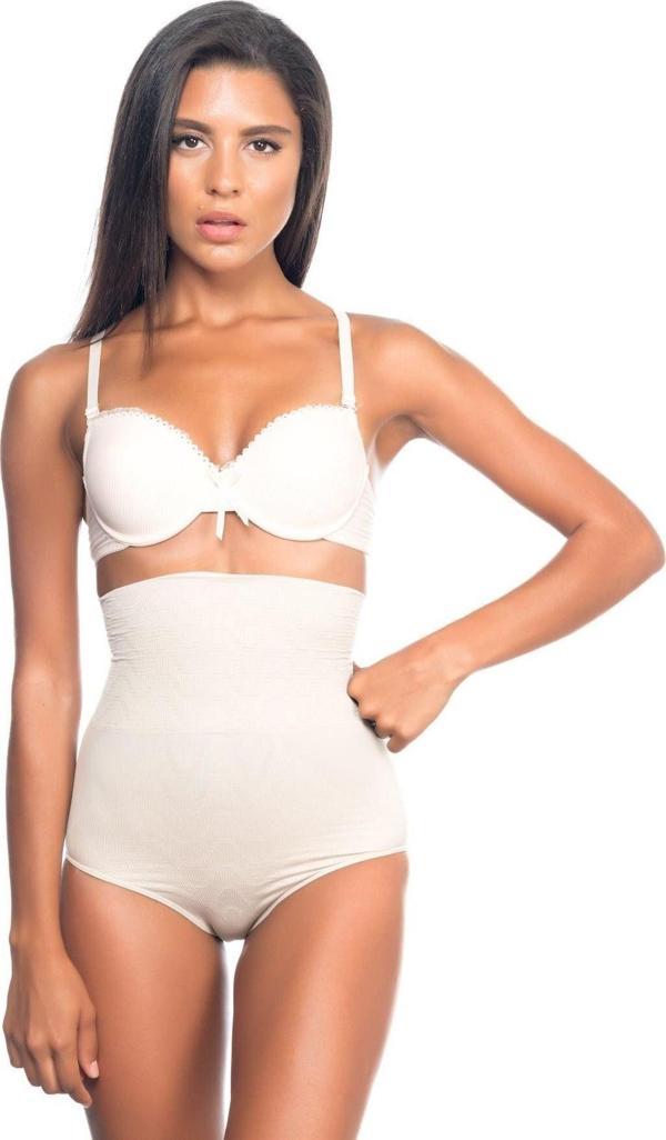 Emay Ten Mı 2079 Yüksek Bel Desenli Double Slip Korse - Image 1