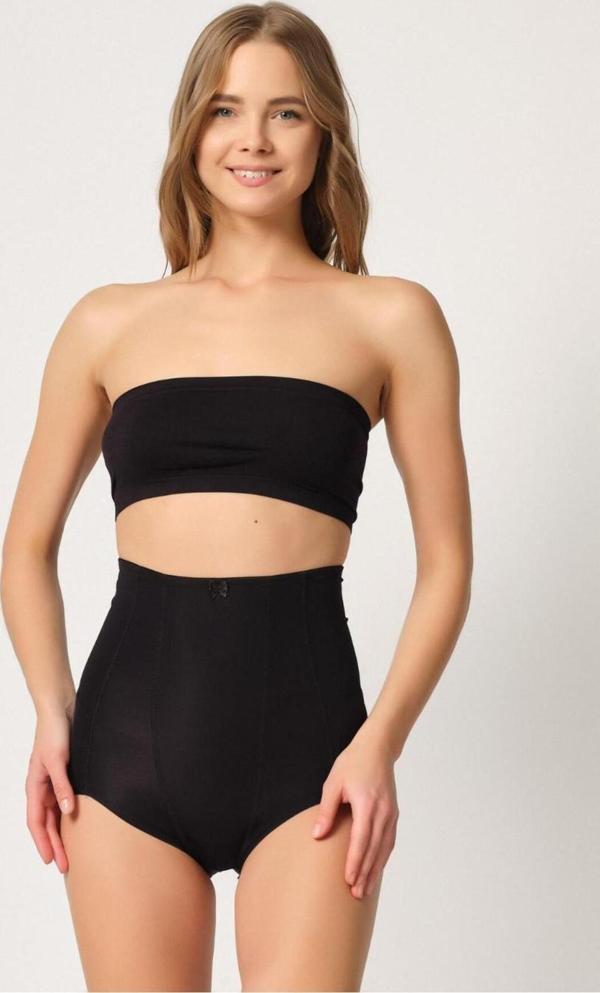 Emay Siyah Mı 2920 Yüksek Bel Karın Desteklı Slip Lazer Korse - Image 1