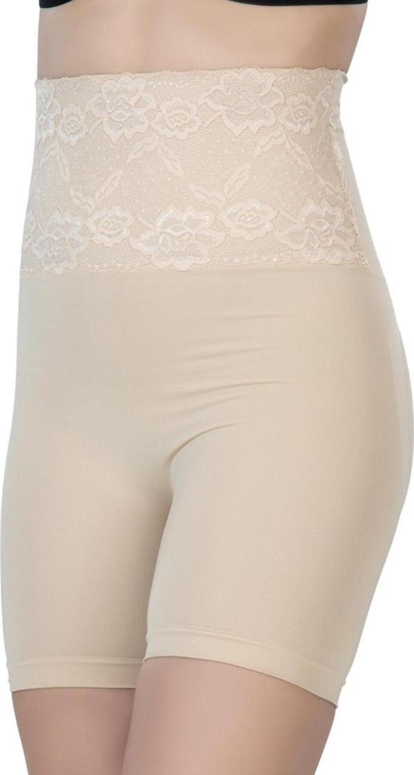 Emay Ten Mı 2091 Önü Dantelli Yüksek Bel Boxer Korse - Image 1