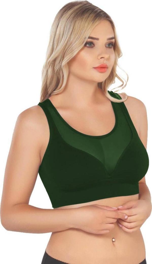 Emay Yeşil Mı 4028 Seamless Tül Toparlayıcı Büstiyer - Image 1