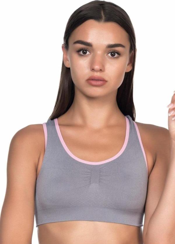 Emay Gri Pembe Mı 4024 Double Toparlayıcı Büstiyer - Image 1
