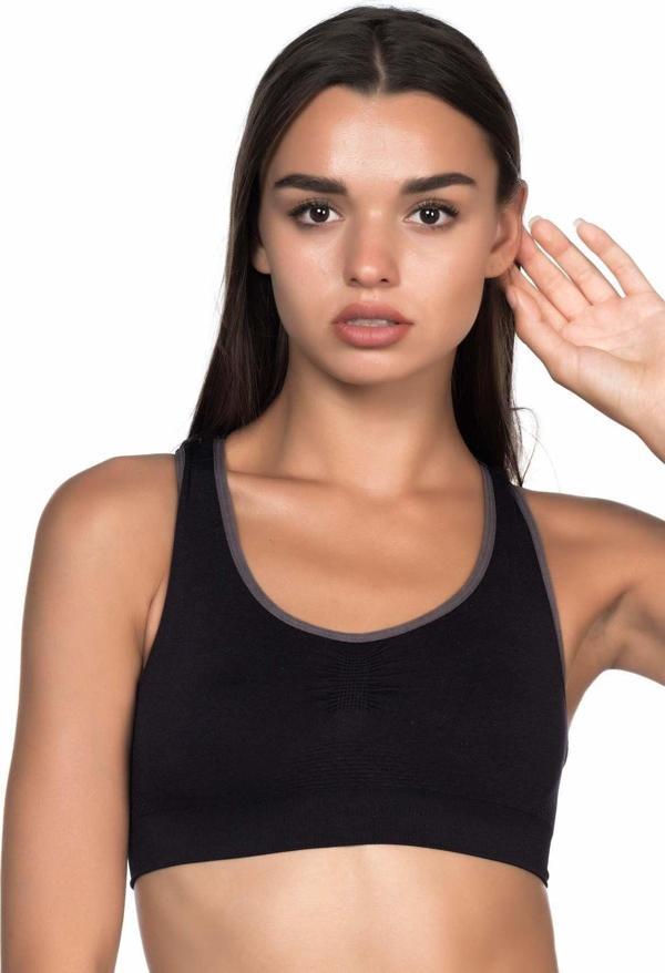 Emay Siyah-Antrasit Mı 4024 Double Toparlayıcı Büstiyer - Image 1