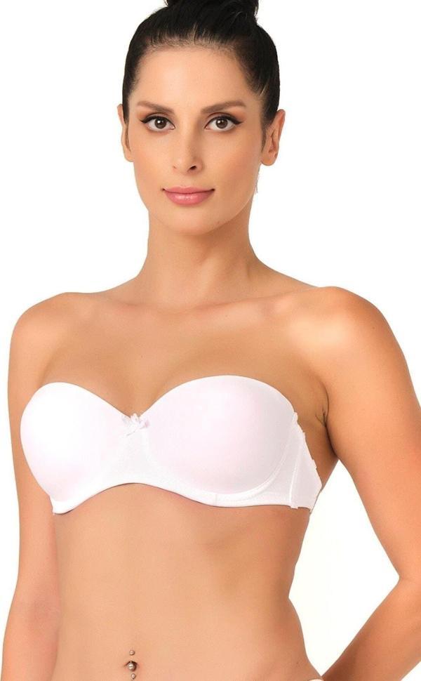 Emay Beyaz Mı 701 Şeffaf Askılı Sütyen - Image 1