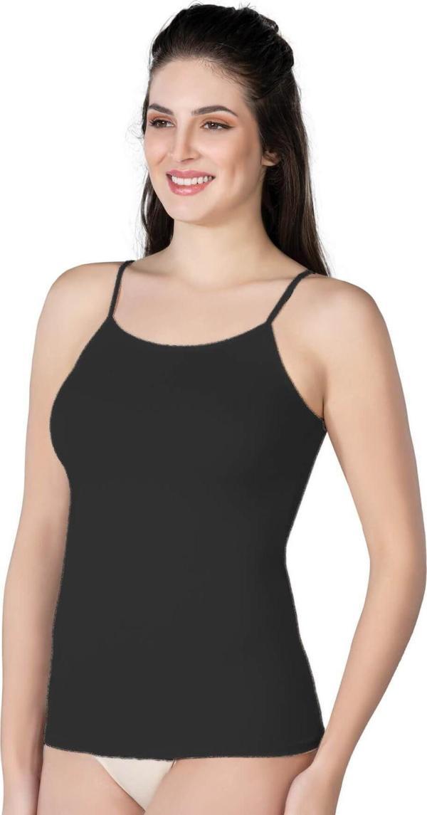 Emay Siyah Mı 1410 Modal Cotton Ince Askılı Atlet - Image 1