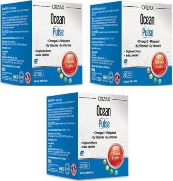 Ocean Pulse Balık Yağı 30 Kapsül 3 Adet - Image 1
