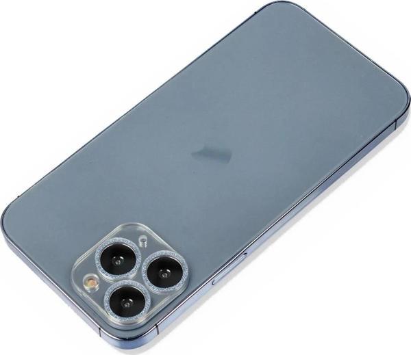 iPhone 11 Pro Max Shine Kamera Lens Koruma Cam - Sierra Blue - Image 1