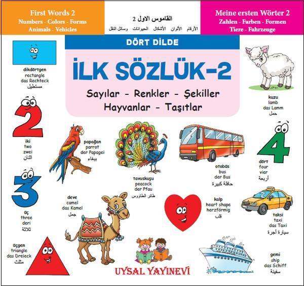 İlk Sözlük 2-Sayılar Renkler Şekiller Hayvanlar Taşıtlar - Uysal Yayınevi - Image 1
