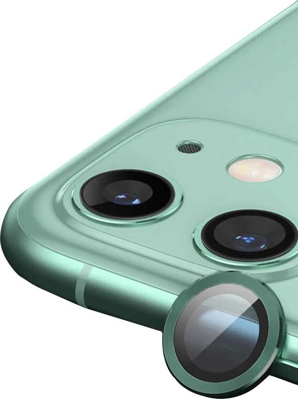 iPhone 12 Mini Raze Metal Kamera Lens - Yeşil - Image 1