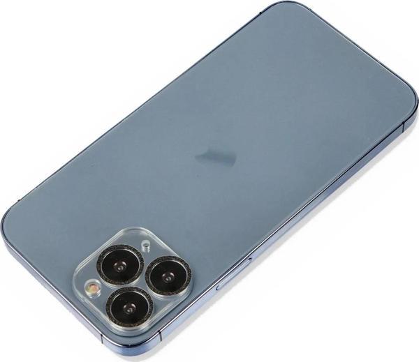 iPhone 11 Pro Max Shine Kamera Lens Koruma Cam - Siyah - Image 1