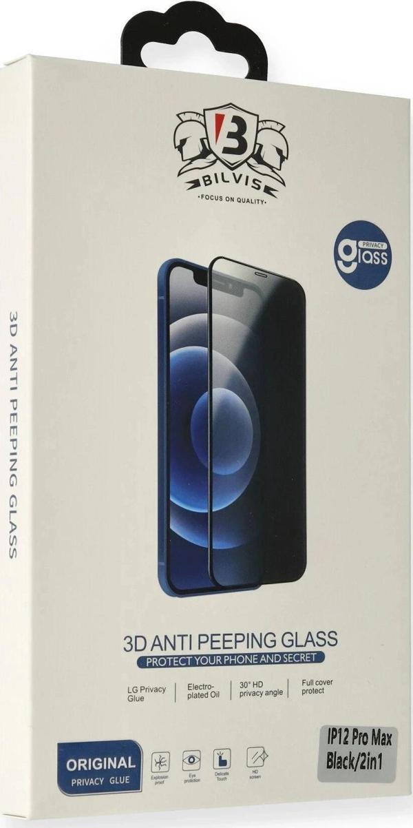 iPhone 7 Bilvis Hayalet Cam Ekran Koruyucu - Siyah - Image 1