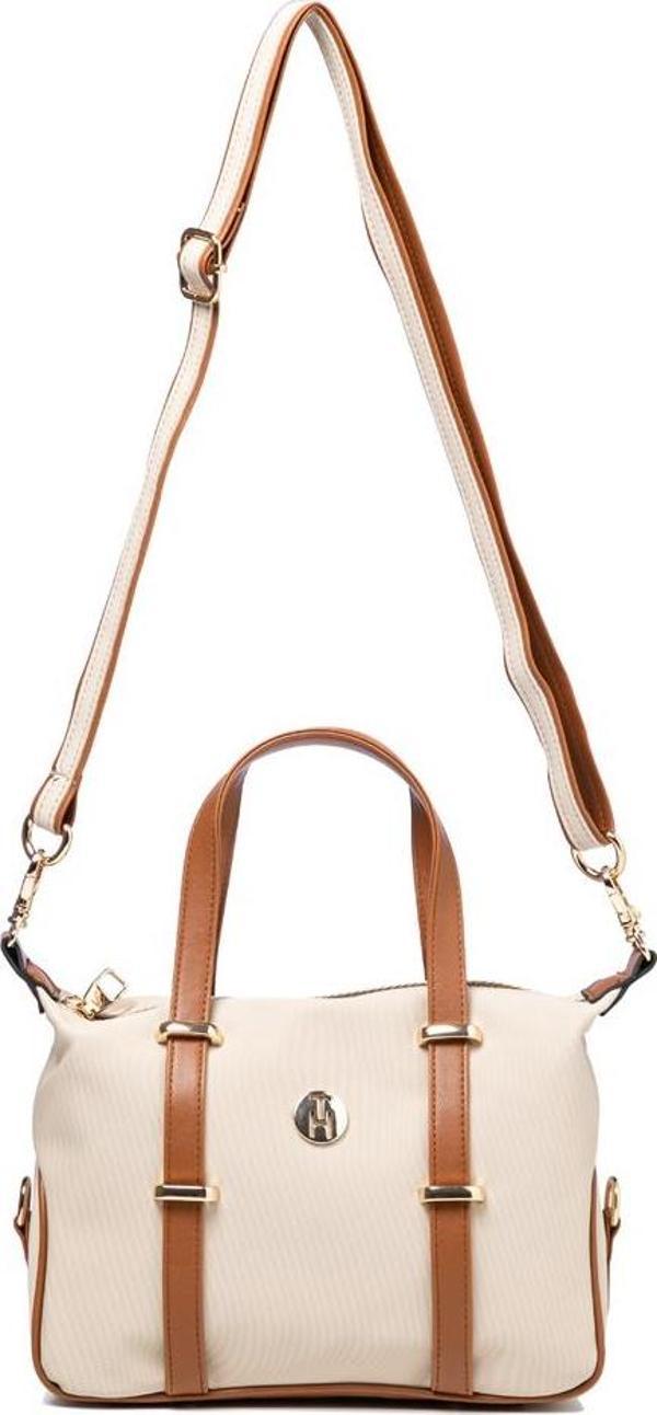 TH Bag Kadın Omuz Çantası TH-YK12205 Krem-Taba - Image 1
