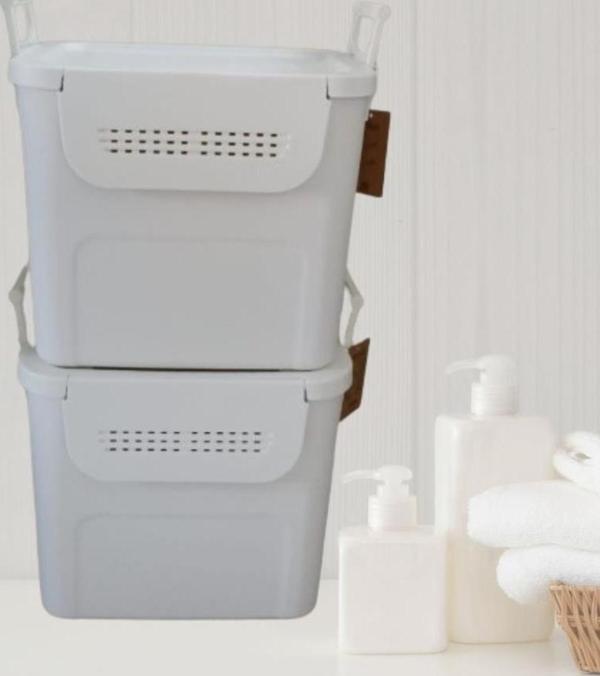 Geseus Motek  Mybox 2x30 Litre Kulplu Çok Amaçlı Organizer Saklama Kutusu-MT-35 - Image 1