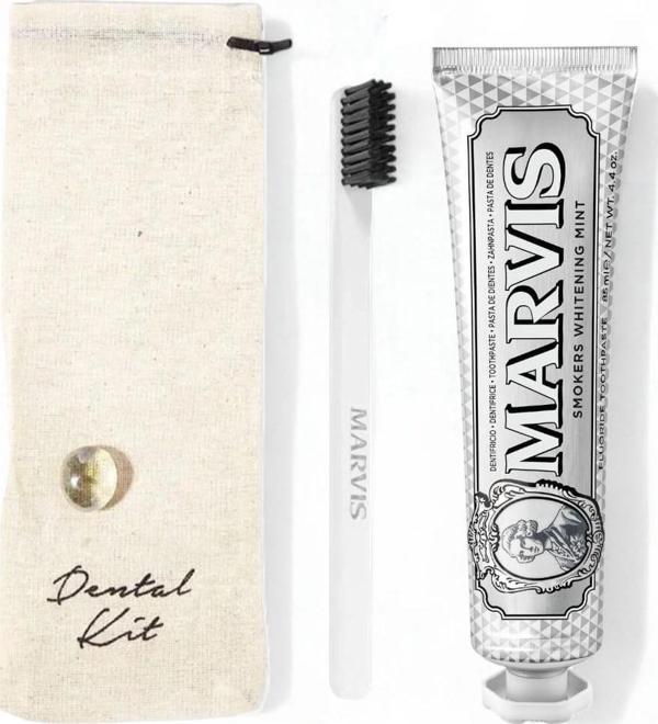 Marvis Smokers Whitening Mint 85 ml + Yumuşak Beyaz Diş Fırçalı Dental Kit - Image 1