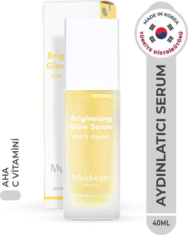 Muldream Brightening Glow Serum Aha Ve C Vitamin Canlandırıcı Aydınlatıcı Serum Kore 40Ml - Image 1
