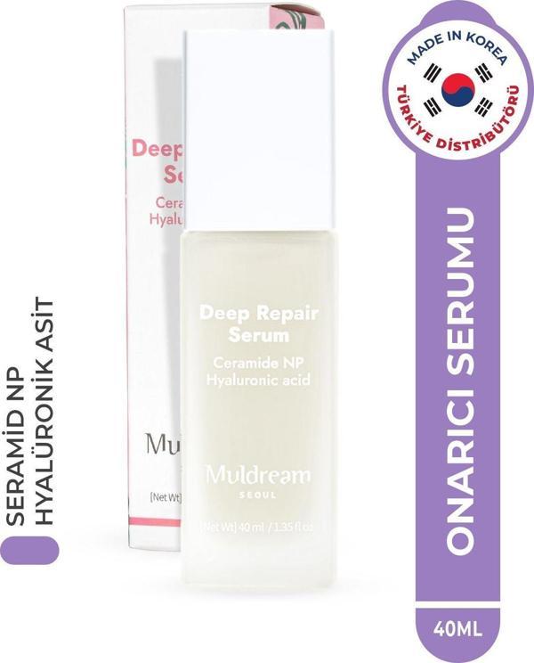 Muldream Deep Repair Serum Yoğun Onarıcı Ve Nemlendirici Ceramide Np Hyaluronic Acid Serum Kore 40Ml - Image 1