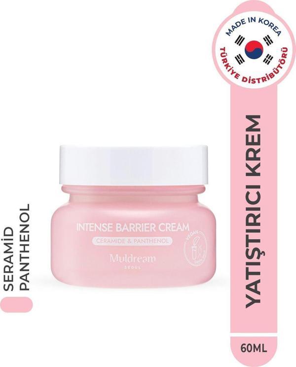 Muldream İntense Barrier Cream Kuru Ve Hassas Cilt Onarıcı Yoğun Nemlendirici Krem Kore 60Ml - Image 1
