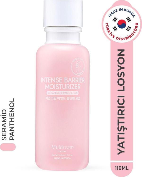 Muldream İntense Barrier Moisturizer Kuru Ve Hassas Cilt Onarıcı Bariyer Güçlendirici Nemlendirici Kore 110Ml - Image 1