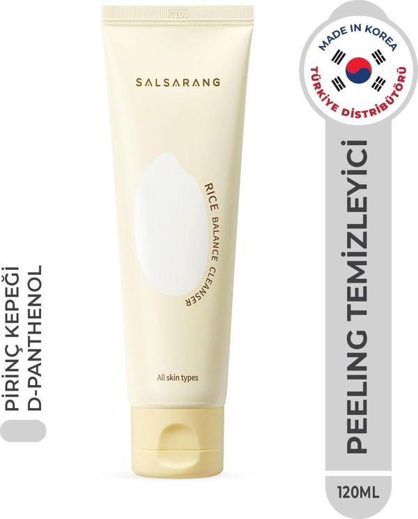 Pemvia Salsarang Rice Balance Cleanser Pirinç Kepeği Peeling Etkili Sebum Arındırıcı Dengeleyici Kore 120Ml - Image 1