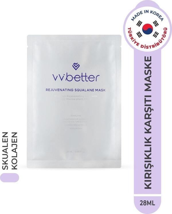 Vvbetter Rejuvenating Squalane Mask Yüz Maskesi Centella Asiatica Madecassoside Hyaluronic Acid Kore 28Ml - Image 1