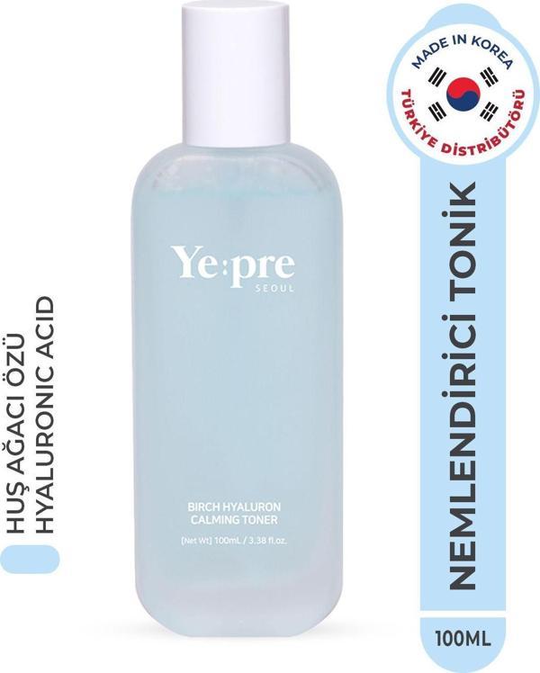Ye:Pre Birch Hyaluron Calming Toner Yoğun Nemlendirici Tonik Huş Ağacı Hyaluronic Acid Kore 100Ml - Image 1