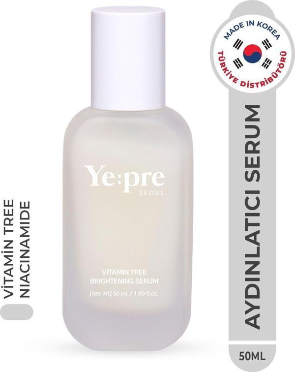 Ye:Pre Vitamin Tree Brightening Serum Aydınlatıcı Cilt Tonu Eşitleyici Serum Niacinamide Kore 50Ml - Image 1