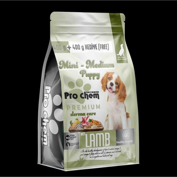 Pro Chem Mini- Medium Puppy Kuzu Etli Köpek Maması (400Gr+ 400Gr - Image 1