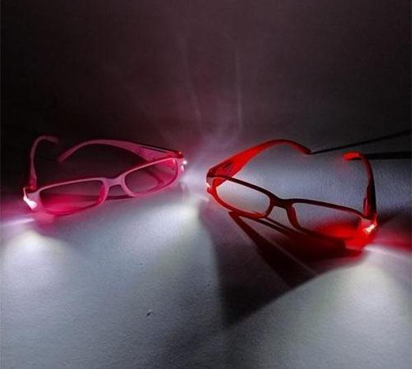 Renkli Led Işıklı Kitap Okuma Gözlüğü - Image 1