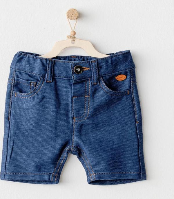 Andywawa Ac25939 Casual Bebek Şort İndigo - Image 1