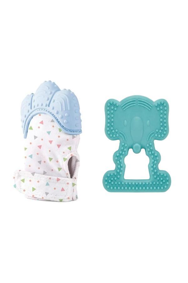 Babyjem 2'Li Diş Kaşıma Seti Diş Kaşıyıcı Eldiven Diş Kaşıyıcı Fil - Image 1
