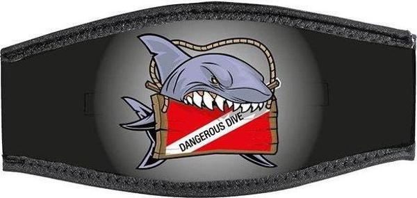 BESTDIVERS Maske Arkalığı DANGEROUS DIVE Neopren, Velkrolu - Image 1
