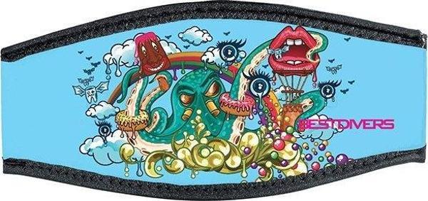 BESTDIVERS Maske Arkalığı POP ART, Neopren, Velkrolu - Image 1