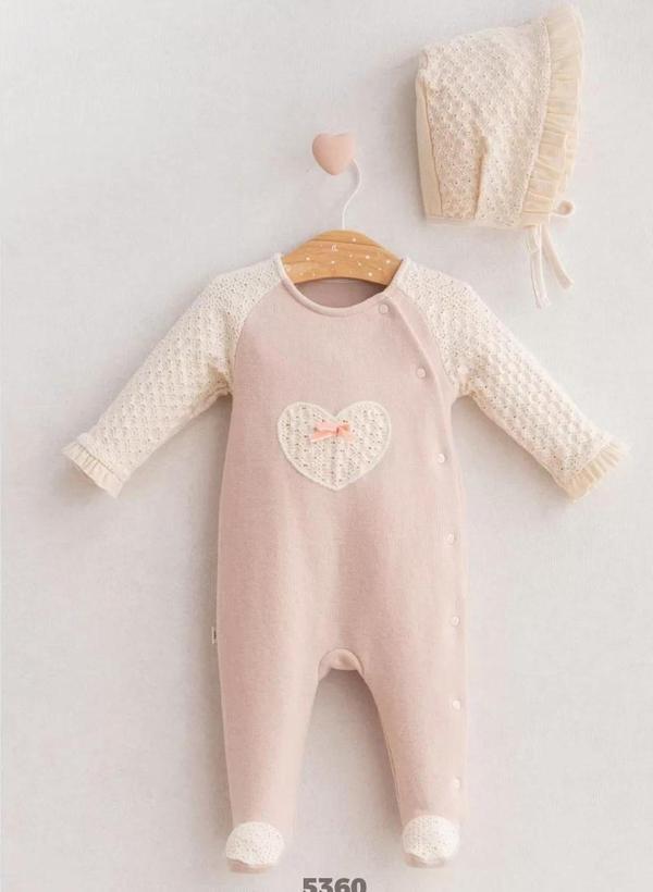 Baby Cheerful Lace Tulum  Gül Kurusu - Image 1