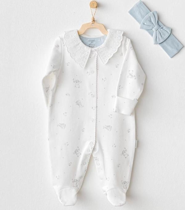 Andywawa Ac25644 Cuddly Bunny Bear Tulum Takım Ekru - Image 1