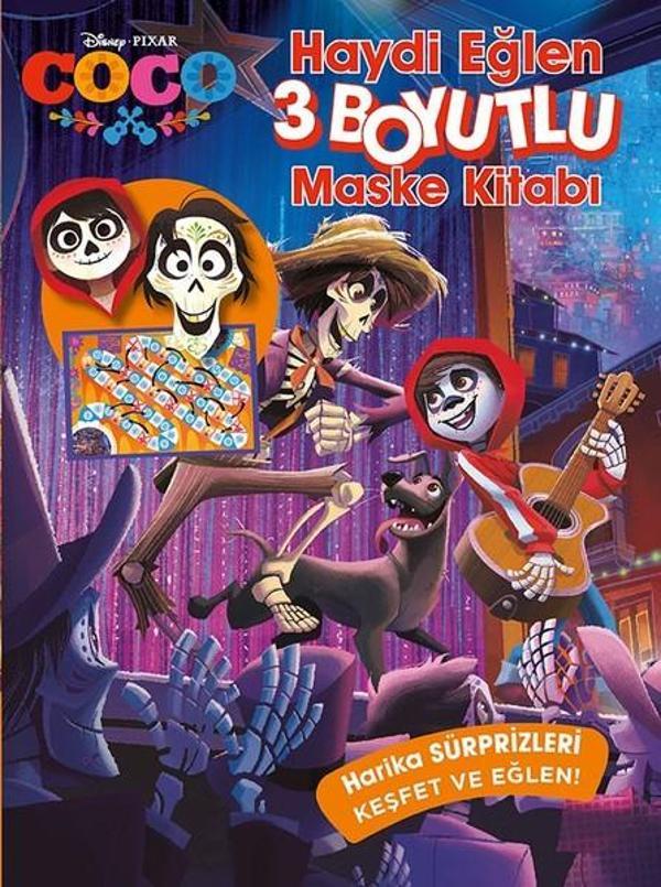 Disney Coco-Haydi Eğlen 3 Boyutlı Maske Kitabı - Doğan ve Egmont Yayıncılık - Image 1