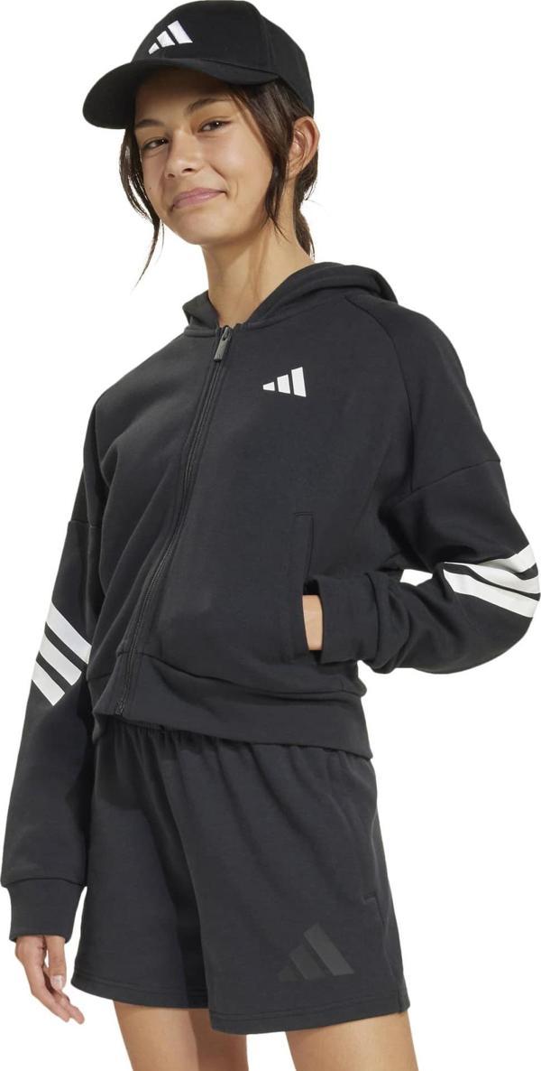 Adidas Çocuk Günlük Kapşonlu Eşofman Üstü Jg Fı 3S Fz Jj4847 - Image 1