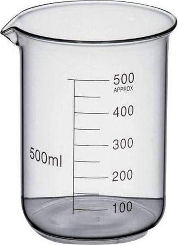 Cam Beher – Isıya Dayanıklı Borosilikat Cam – 500 ml - Image 1