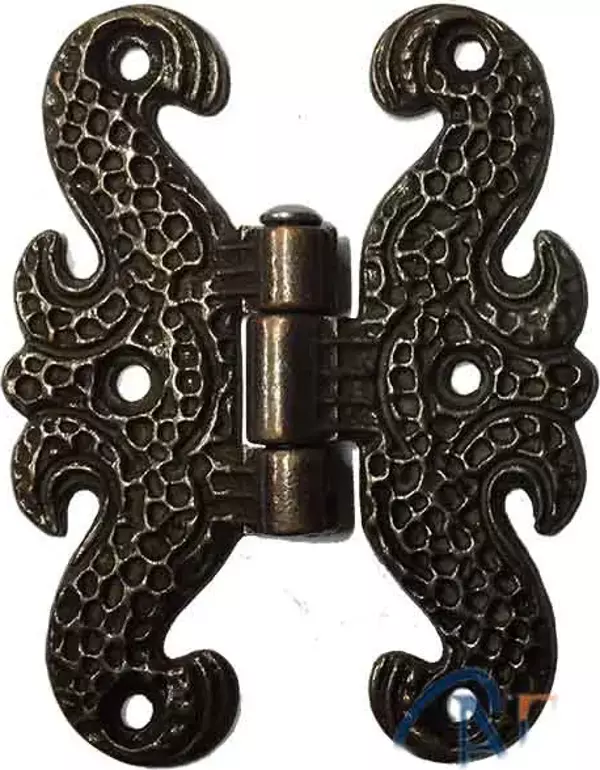 Zamak Kelebek Menteşe - Büyük, 50x67mm, Oksit, 100 Adet - Image 1