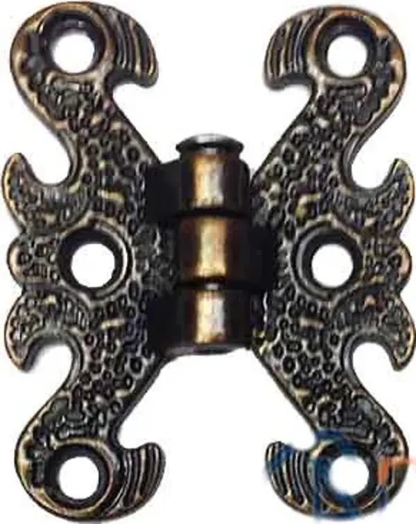 Zamak Kelebek Menteşe - Küçük, 30x40mm, Oksit, 100 Adet - Image 1
