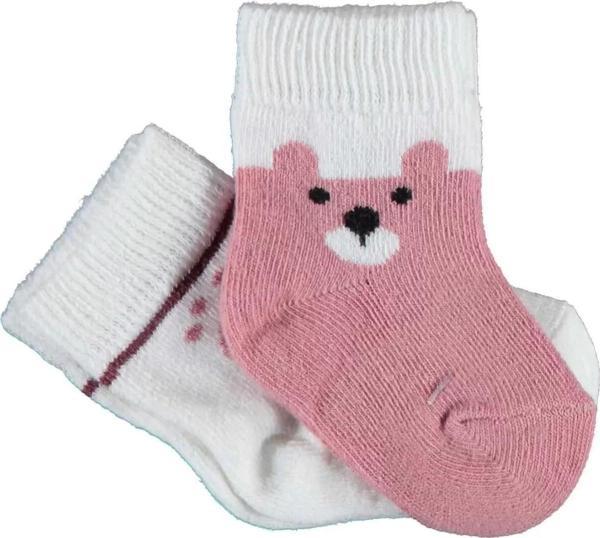 Happy Bear 2'li Çorap  Gül Kurusu - Image 1