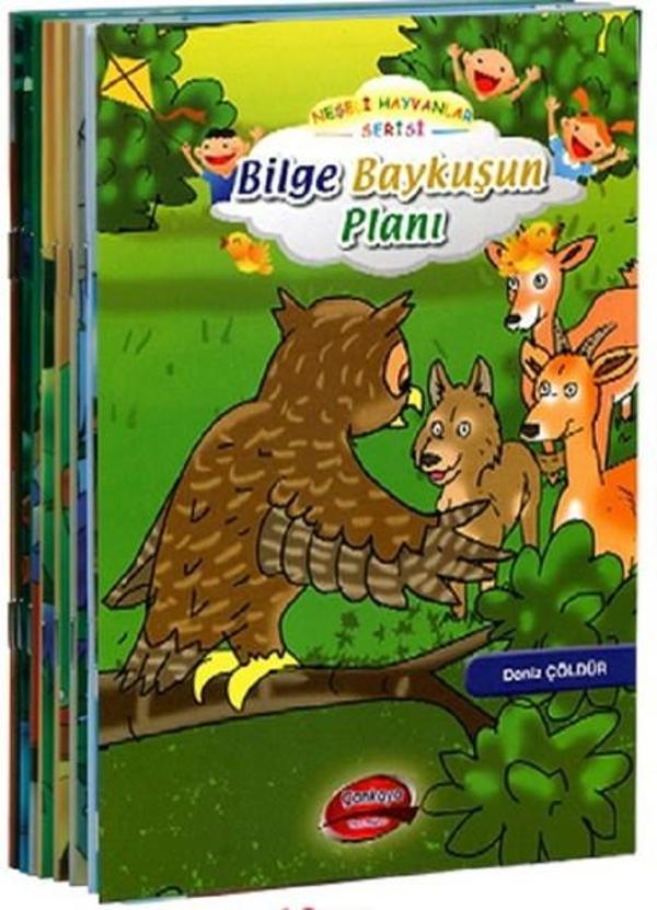 Neşeli Hayvanlar Serisi-10 Kitap Orta Boy 1.Sınıflara - Çankaya Yayın Dağıtım - Image 1