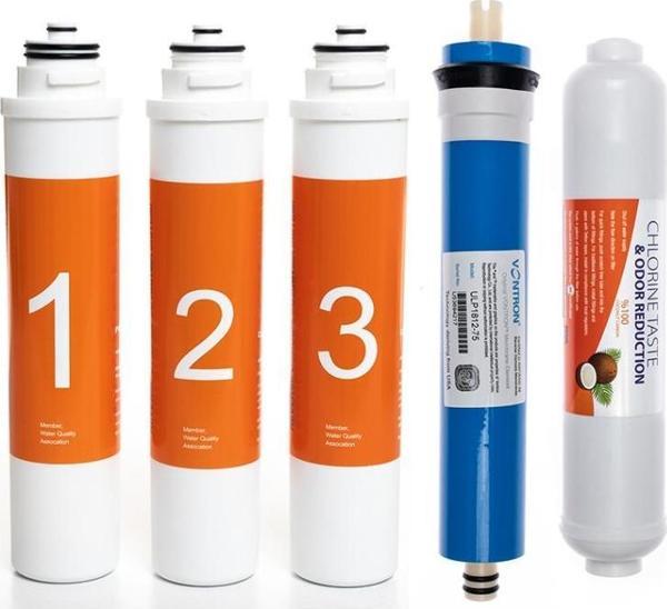 Waterlife Cihazı Uyumlu Tak-Çevir 5li Filtre Seti,Vontron Membran - Image 1