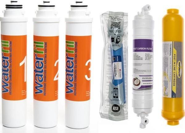 Waterlife Cihazı Uyumlu Tak-Çevir 6'lı Filtre Seti, Lg Membranlı - Image 1