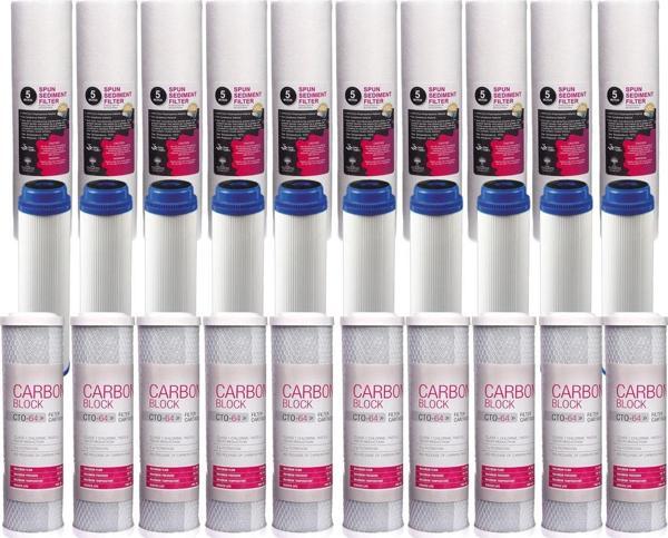 Açık Kasa Su Arıtma Cihazı Filtresi Ekonomik Paket 10 Takım - Image 1