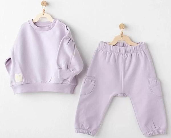 Basic 2'li Bebe Takım Lila - Image 1