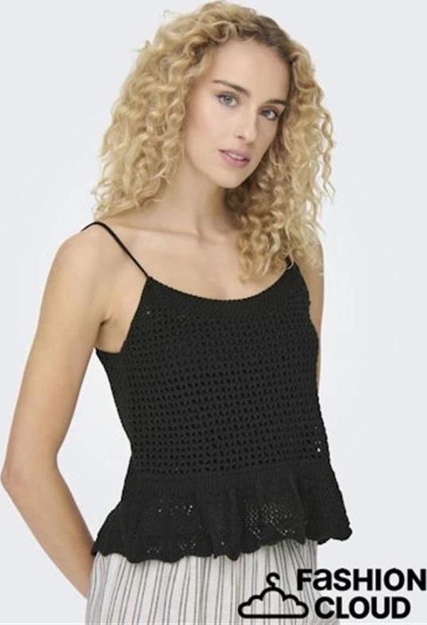 Askılı Ajur Örme Triko - Image 1