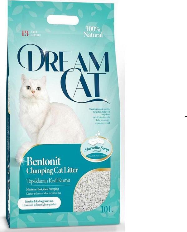 Dream Cat Marseille Soap Bentonit Kedi Kumu 10L - Image 1