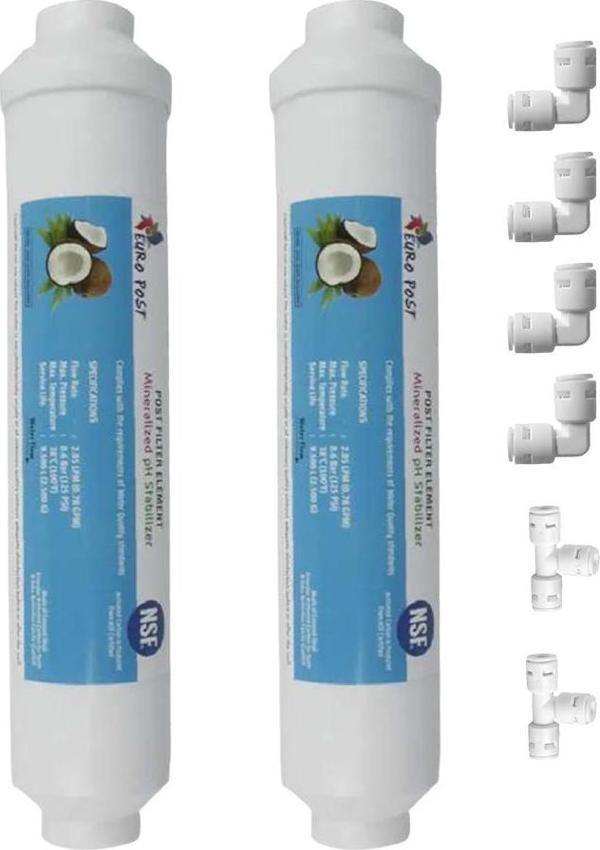 Reverse Osmosis Tezgahaltı Su Arıma Cihazı Tatlandırıcı Son Karbon Filtre 2'li - Image 1