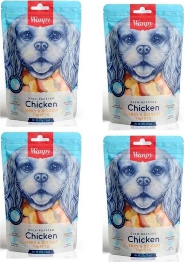 Bisküvi Üzeri Tavuk Sargılı Köpek Ödülü 100gr X 4 Adet - Image 1